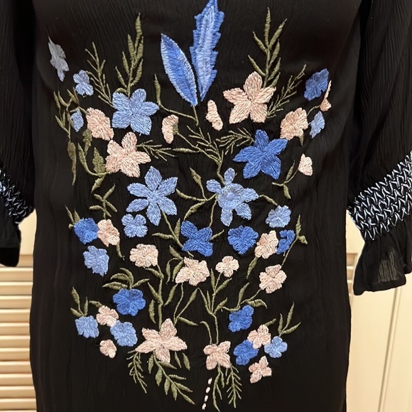 37. Willow & Clay Black Embroidered Dress - Picture 6 of 16